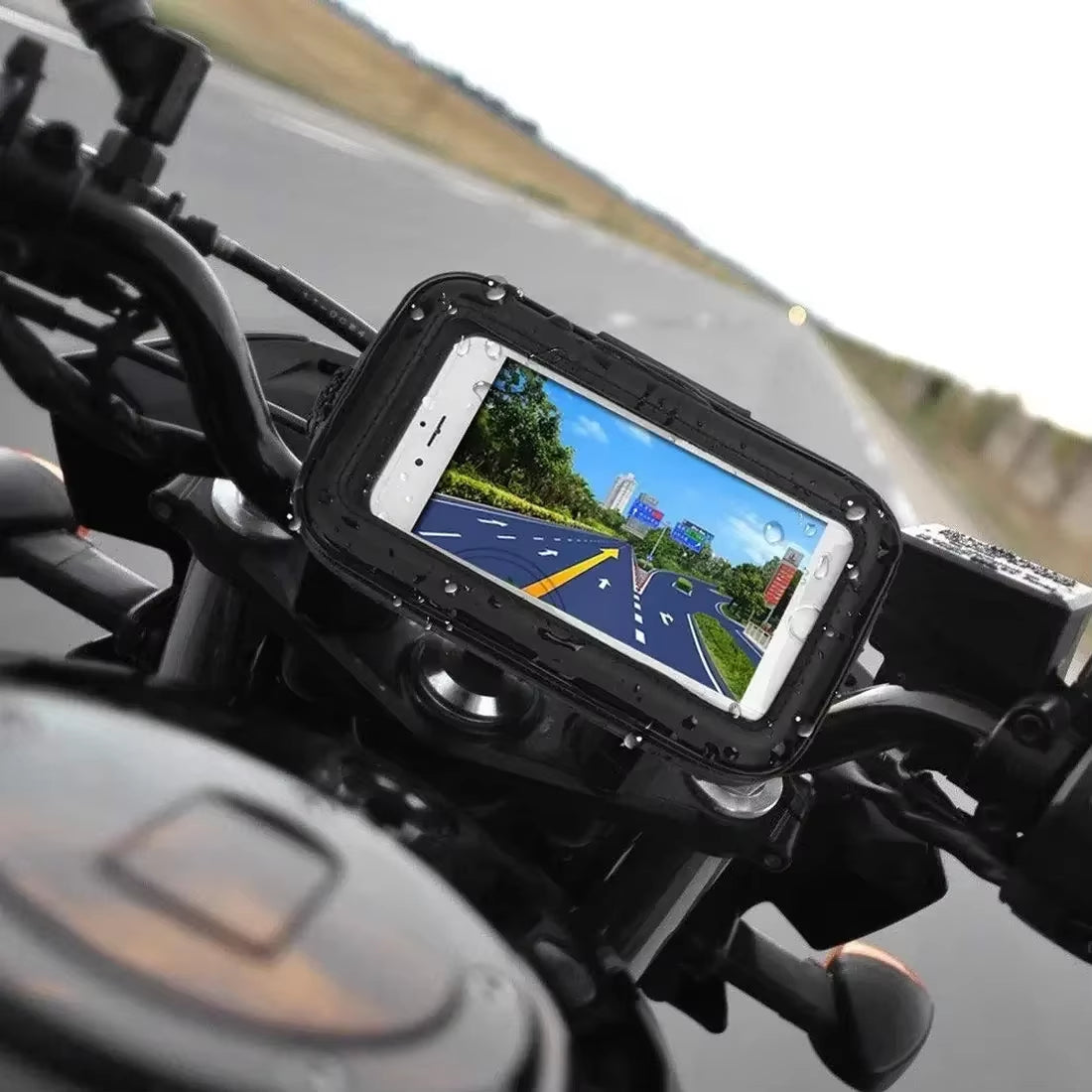 Waterproof Bicycle Phone Holder Motorcycle Bike Handlebar Phone Case Bag for Iphone 15 Pro Max 14 Samsung Bike Phone Stand Mount