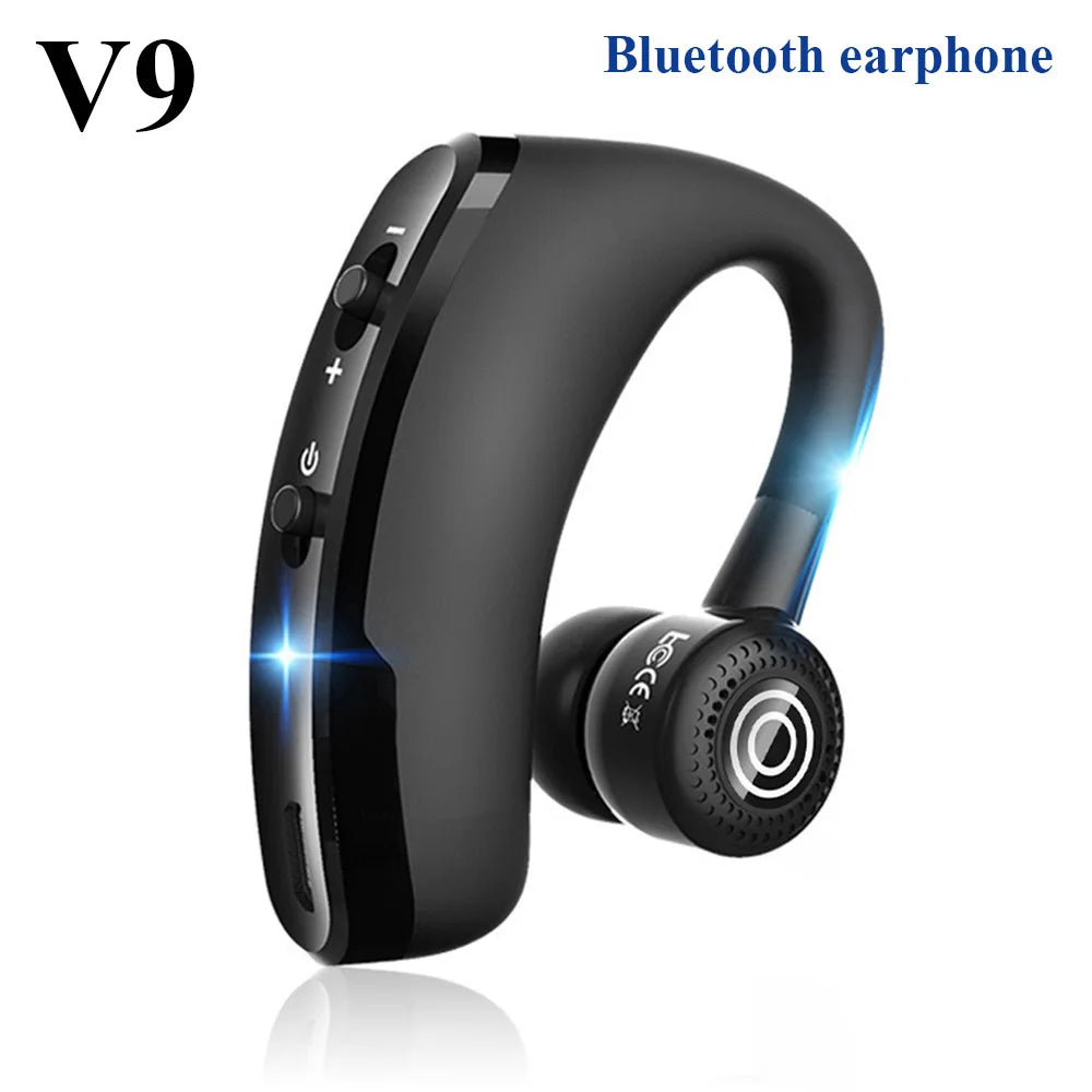 V9 Earphones Bluetooth Headphones Handsfree Wireless Headset Business Headset Drive Call Sports Earphones for Iphone Samsung